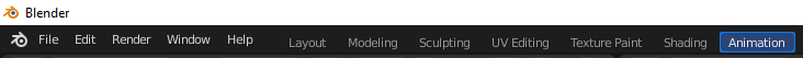 Switch to animation mode