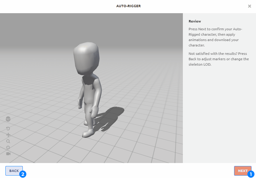 Auto rigging process