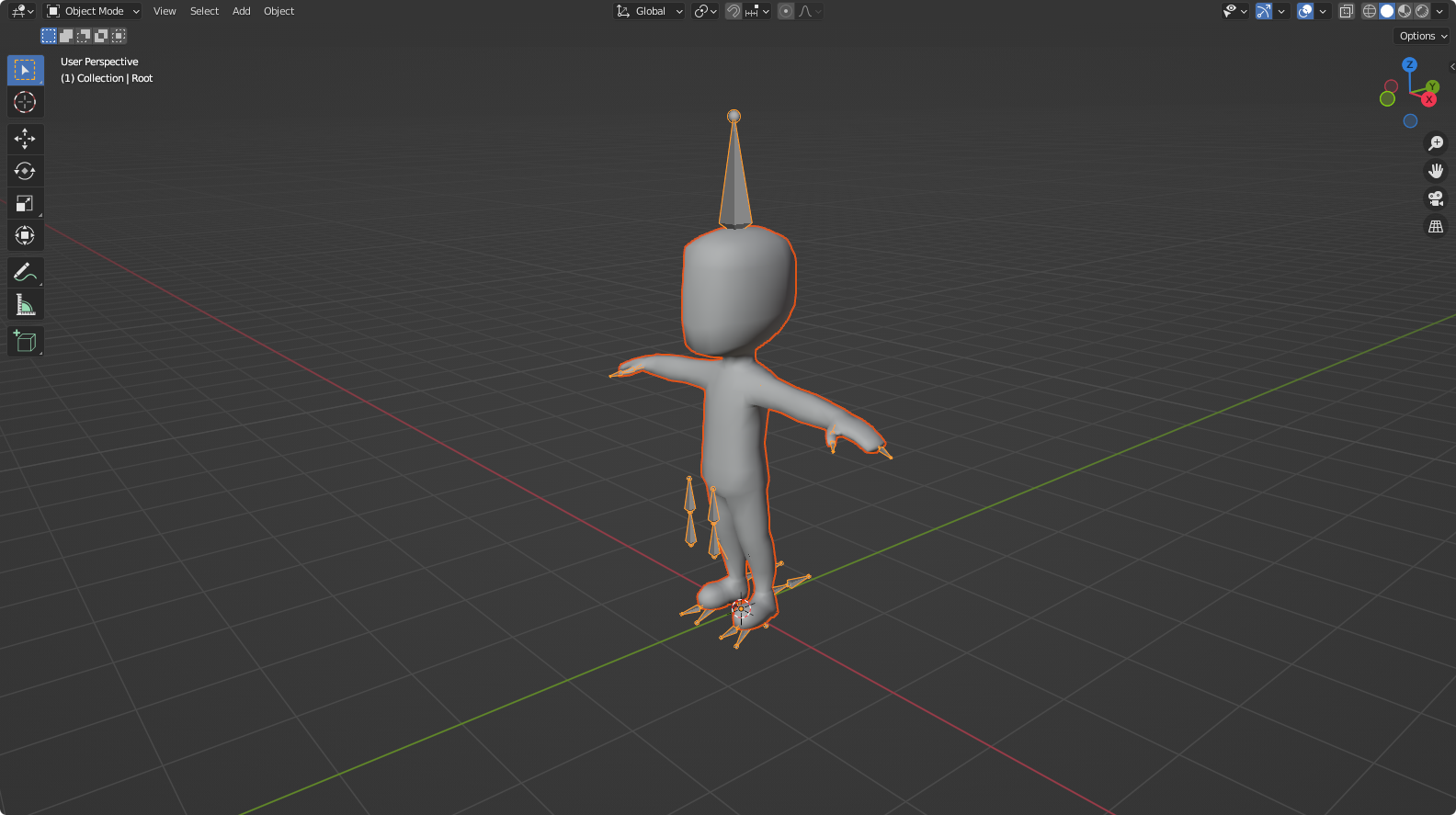 Loaded character model