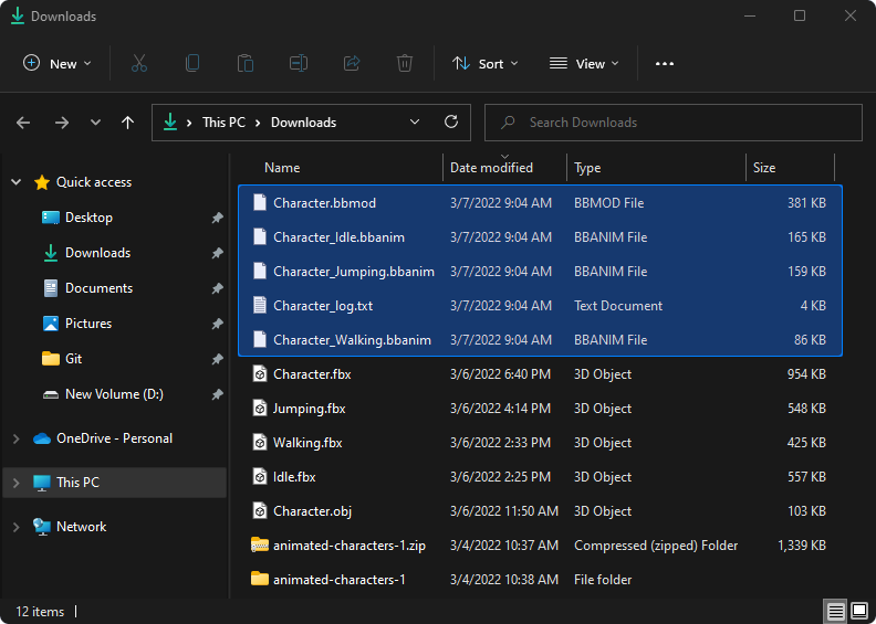Files created by CLI